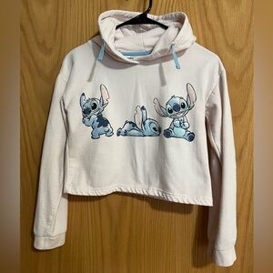 Kids Stitch Graphic Hoodie - light pink